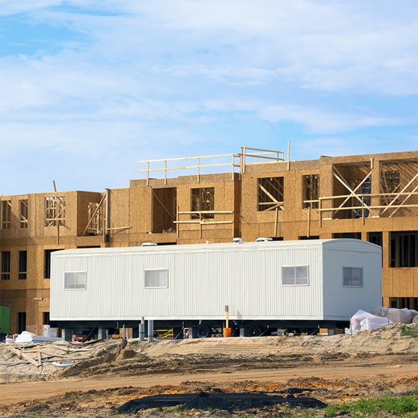 our construction site office trailers can be easily relocated to a different location if needed